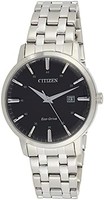 CITIZEN 西铁城 BM7460-88E 模拟石英银色不锈钢男式手表