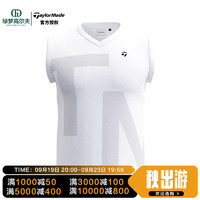 Taylormade泰勒梅高尔夫服装男士秋冬时尚保暖V领无袖针织背心 U21520-白色 M