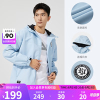匹克摇粒绒外套加绒保暖防风防水户外登山服运动夹克 陶瓷蓝 XL