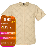 mont·bell羽绒服女款秋冬800蓬鹅绒轻便圆领短袖内搭舒适保暖外套 1101669 IV象牙白 S