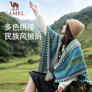 骆驼（CAMEL）针织披肩女