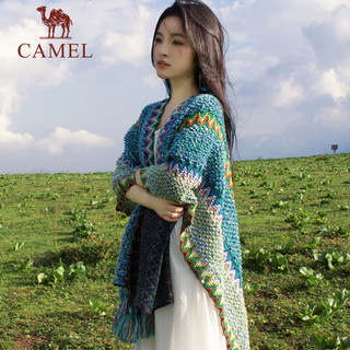 骆驼（CAMEL）针织披肩女