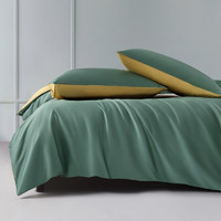 水星家纺四件套60S长绒棉贡缎套件床单被套床上用品 淡彩梦境 120cm×200cm