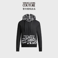 VERSACE 范思哲 Jeans Couture男装 男士薄绒连帽休闲外套 黑色 XL