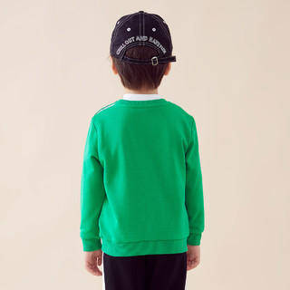 小猪班纳童装装儿童套头衫小童男童卫衣长袖宝宝休闲上衣 亚丁绿 120cm