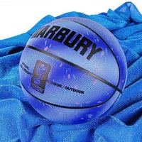 ID 正品七号星空蓝耐磨吸湿高弹篮球詹姆斯得分王通用软皮篮球