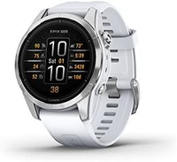 GARMIN 佳明 epix Pro (Gen 2),42毫米,高性能智能手表,内置手电筒,白石色