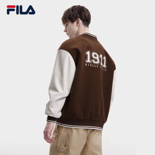 FILA 斐乐款梭织外套休闲宽松雪丽棉棒球服