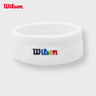 威尔胜（Wilson）威尔胜男女中性款网球发带运动吸汗篮网球配件配饰 深宝蓝-W13U131402WDBAA