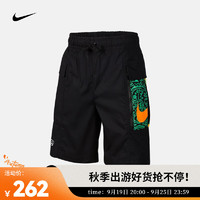 耐克（NIKE）SPORTSWEAR 大童（男孩）梭织工装短裤 FQ0689-010 S