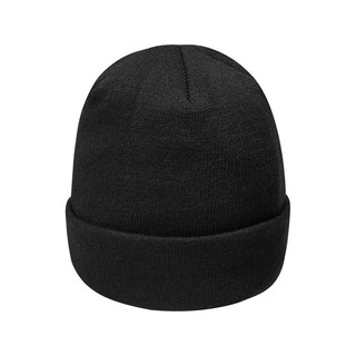 SKECHERS 斯凯奇 黑色运动帽男女同款针织帽子时尚简约百搭L423U048