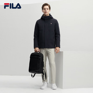 FILA 斐乐男士上衣两件套2023冬基础防风保暖梭织羽绒外套