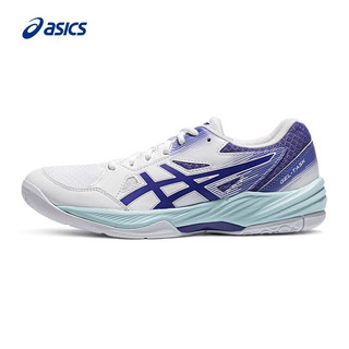 亚瑟士ASICS女鞋排球鞋舒适透气运动鞋 GEL-TASK 3 白色/紫色 37