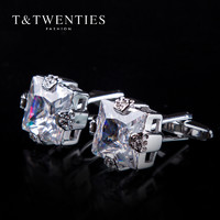 T＆Twenties T&Twenties单颗水钻袖扣 男袖钉 法式衬衫袖口钉衬衣扣 cufflinks