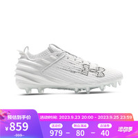 安德玛（UNDERARMOUR）Blur Smoke 2.0 MC男子运动橄榄球足球鞋3026330 白色101 45