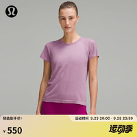 lululemon丨Train to Be 女士训练短袖 T 恤 LW3GMIS 丝绒粉尘/丝绒粉尘 4