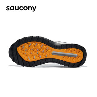 saucony 索康尼 奥拉越野跑鞋男减震耐磨户外徒步跑山鞋深灰42.5