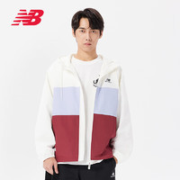 NEW BALANCE23年男款女款潮流百搭连帽运动夹克风衣外套5AD38011 象牙白 2XL