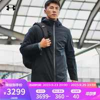 安德玛（UNDERARMOUR）男子三合一训练运动羽绒服1364891 黑色001 M