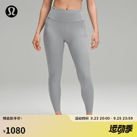 lululemon 露露乐蒙丨Fast and Free 女士运动高腰紧身裤 24 *反光 LW5BLBA 犀牛灰 XS