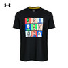 安德玛 UNDERARMOUR）库里Curry男子篮球运动印花短袖T恤1379860 黑色001