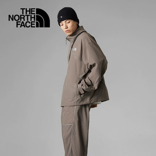 北面（The North Face） UE先锋系列男防泼水防风反光条拉链运动夹克外套|832L NXL/棕色 XL/185/116A