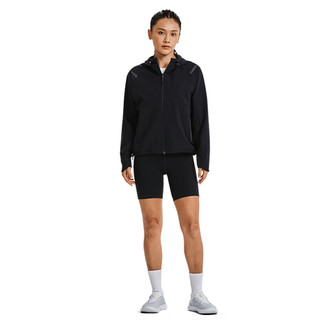 安德玛（UNDERARMOUR）Unstoppable女子连帽训练运动夹克1379765 黑色001 M