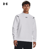 安德玛（UNDERARMOUR）秋冬Unstoppable男子抓绒高领训练运动卫衣1379810 白色100 XXL