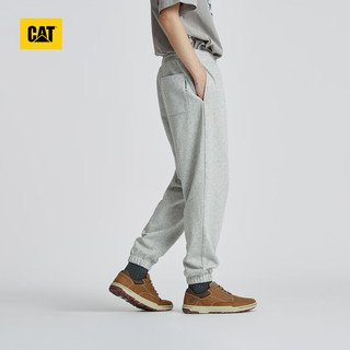 CAT卡特休闲裤男男士户外休闲宽松隐式口袋设计印花针织长裤 灰色 XXXL