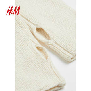 H&M服饰配件露指手套1079117 奶油色 均码