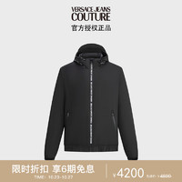 VERSACE 范思哲 Jeans Couture男装男士SEASONAL连帽棉外套 黑色54