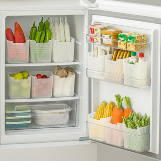冰箱侧门收纳盒分装整理内侧保鲜食品级侧面储物门上盒子厨房 8个装