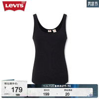 Levi's李维斯女士吊带背心休闲百搭A5906-0000 黑色 S