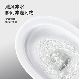 东鹏（DONGPENG）家用马桶坐便器虹吸式大冲力节水隔臭低噪卫生间抽水连体座便器 W6091-400坑距