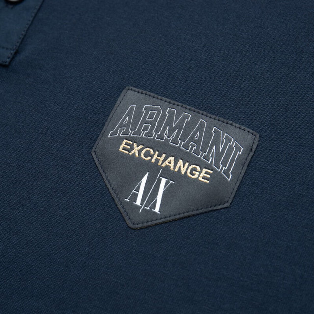 阿玛尼armani exchange男装ax男士logo标识棉质polo衫