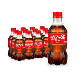 Coca-Cola 可口可乐 碳酸饮料300mlX12瓶零度可乐气泡无糖小瓶装汽水