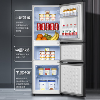 熊猫冰箱家用双开门小型租房宿舍省电大容量冷藏冷冻