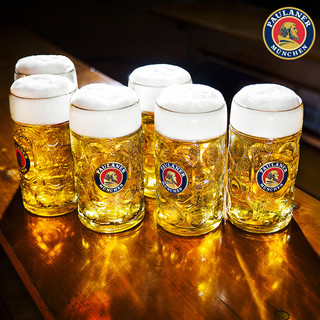 PAULANER 保拉纳 柏龙德国产原装进口Paulaner啤酒德国传统经典德啤 500mL 6罐 大麦24.7月到期