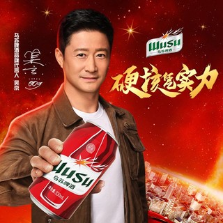 WUSU 乌苏啤酒 红乌苏小罐330ml*18罐啤酒整箱烈性啤酒听装经典