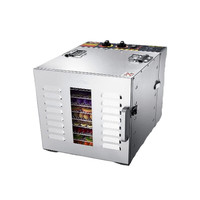 QKEJ 商用干果机烘干机食品蔬菜腊肉香肠水果脱水食物风干机 10层