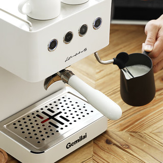 GEMILAI 格米莱 半自动泵压式蒸汽奶泡一体咖啡机3005G+9015白