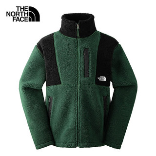 北面（The North Face）抓绒衣男户外运动防风保暖外套加厚休闲百搭87VM KII/绿色 S/165