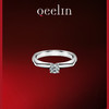 Qeelin Tien Di系列 TDS03APPTDI 女士几何950铂金钻石戒指