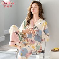 Ordifen 欧迪芬 女士开衫长袖套装