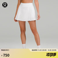 lululemon 露露乐蒙丨Side-Pleat 女士高腰网球裙 LW8AFCS 短裙运动裙 白色4