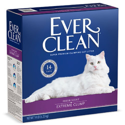 EVER CLEAN 铂钻 美国EverClean铂钻进口除臭炭膨润土猫砂沙14磅宠物抗菌