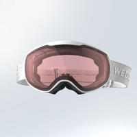 迪卡侬（DECATHLON）滑雪镜成人儿童防风滑雪防护装备WEDZE护目镜OVWX 浅紫色 L码 S1镜片