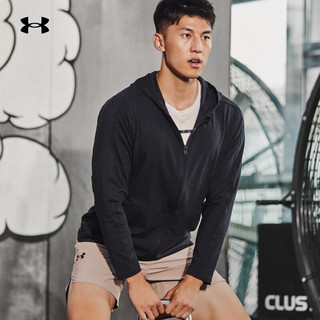 安德玛（UNDERARMOUR）秋冬Meridian男子训练运动外套1379674 黑色001 3XL