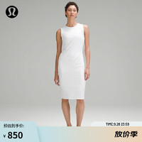 lululemon 露露乐蒙丨Shirred 女士棉质中长背心裙 LW1ENZS 白色4