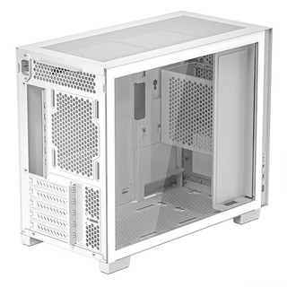 aigo 爱国者 YOGO Q1白色 台式电脑主机箱 MATX桌面小机箱